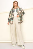 Sweet Comfort Plaid Pattern Shacket