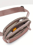 Desert Palm Minimalist Multi-zipped Crossbody Bag