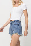 XS-S-M-L - DISTRESSED RIGID MOM SHORTS