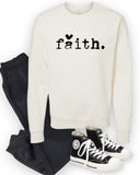 Faith Heart Cozy Graphic Sweatshirt