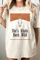 SHES KINDA BUCK WILD OVERSIZED TEE