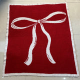 Red coquette Bow Blanket