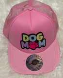 Dog mom Patch Trucker hat- Pink