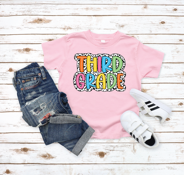 Girls 3rd Grade Back to School Graphic Tee