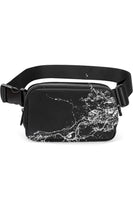 Black Waterproof Zipped Fanny Pack Crossbody Sling Bag