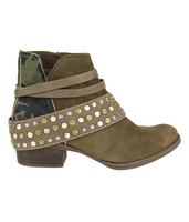 Crimson Camo Bootie in Olive