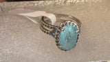 Sterling Silver Gemstone ring light blue