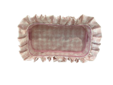 Sweet Floral and Bow Gingham Clear-side  Cosmetic Bag Collection