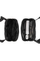 Black Waterproof Zipped Fanny Pack Crossbody Sling Bag