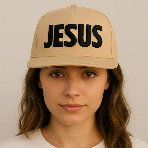 JESUS ON A KHAKI HAT