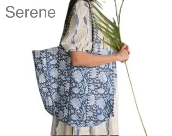 Serene Block Print Quilted(shipping estimate 6/18)