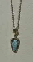 TRB co Arrowhead Larimar Necklace