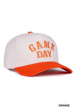 Game Day Two Tone Canvas Cotton Cap- Blue