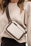 Adjustable Strap Mini PU Leather Crossbody Bag