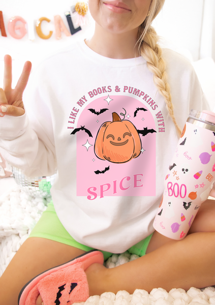 I like my books and pumpkins with spice