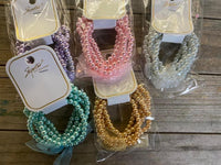 Pack of 5 beaded colored bracelets