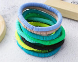 Versatile colorful Polymer Clay bracelets