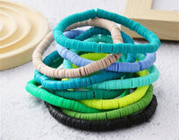 Versatile colorful Polymer Clay bracelets