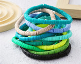 Versatile colorful Polymer Clay bracelets