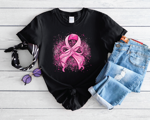 Breast Cancer Ribbon- Graphic T-shirt