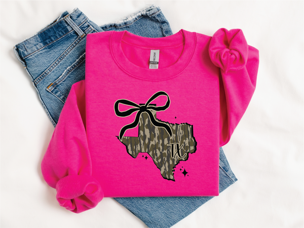 Camo Texas- Graphic Sweater