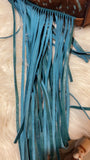 Hair on Hide Acid Wash Fringe Crossbody Tote