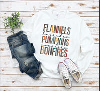 Flannels Pumpkins Bonfires Sweatshirt