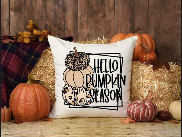 Hello Pumpkin Season Pillow Cover