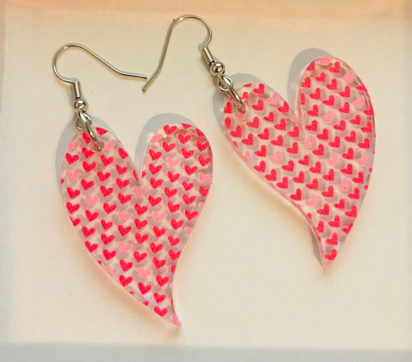 Acrylic Long Hearts