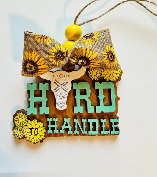 Hard to Handle Car Charm/Bag Tag