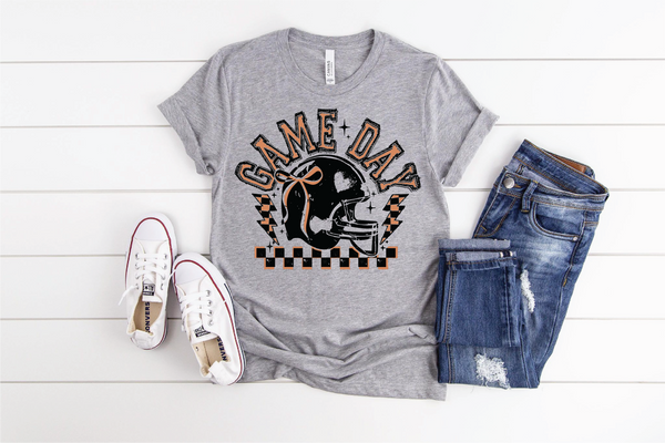 Game Day Football Helmet Graphic T-Shirt