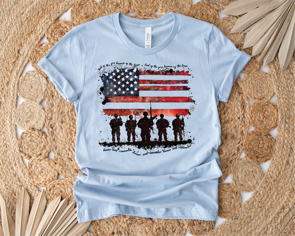 American Soliders Patriotic Tee