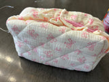 Bow Ruffle Cosmetic Bag