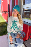 TEAL Wild & Western Sweater