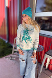 TEAL Wild & Western Sweater