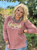 Gratitude is Everything on Clay Mineral Wash Top