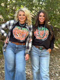 Callie Ann Stelter Thankful Pumpkin Crew Tee & Sweatshirt