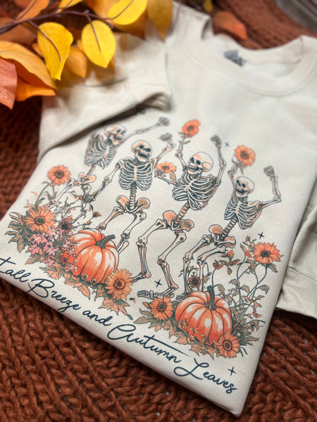 Skelly Fall Tan Sweatshirt