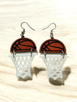 Basketball Hoop acrylic Earrings