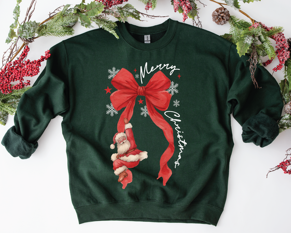 Merry Christmas Santa Bow