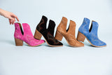 Journee Suede Ankle Boots