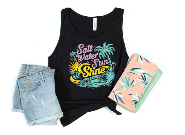 Salty Water and Sunshine Summer Tank Top