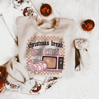 Christmas break and chill- Sublimated on gildan&nbsp;