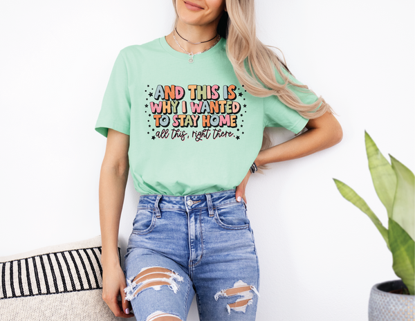 Why I Wanted To Stay Home Graphic Tee