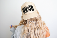 WWJD DTF Printed Tan Trucker Hat
