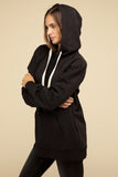 Oversized Hoodie Longline Sweatshirt