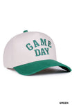 Game Day Two Tone Canvas Cotton Cap- Blue