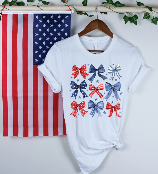 America Bows Patriotic Tee