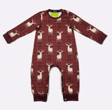 Crimson Stag Boy Romper