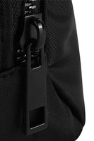 Black Waterproof Zipped Fanny Pack Crossbody Sling Bag